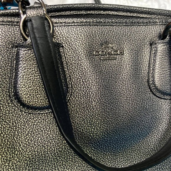 Metallic Coach Satchel - Picture 2 of 4